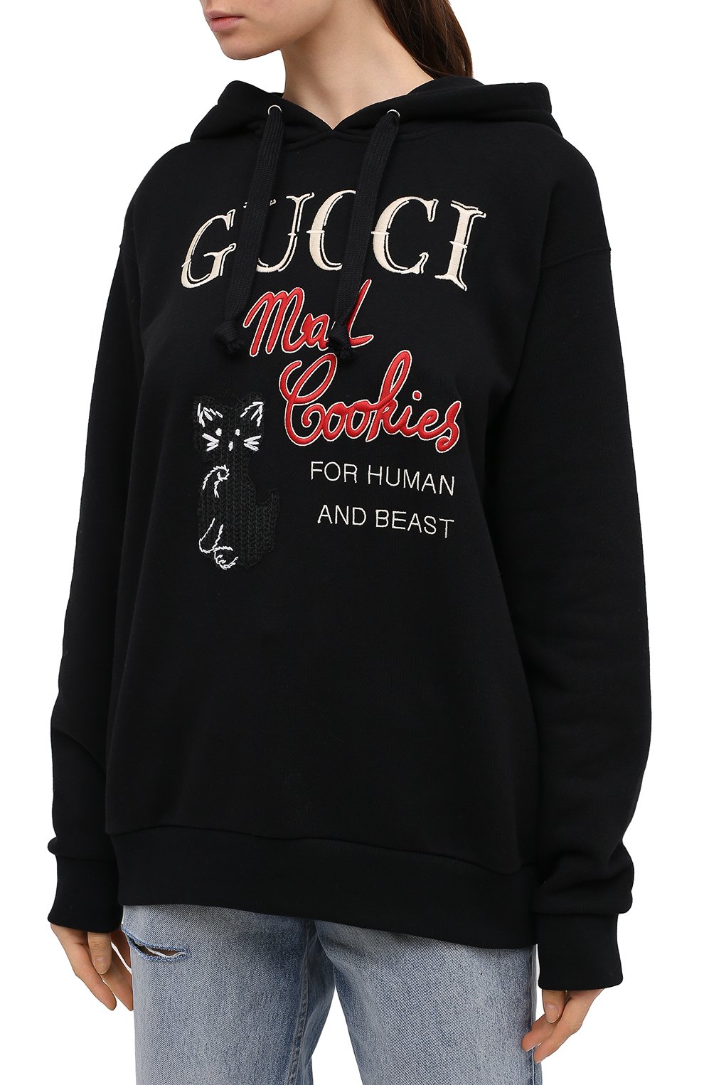 Хлопковое худи GUCCI, арт. 615061/XJC0C, фото 3