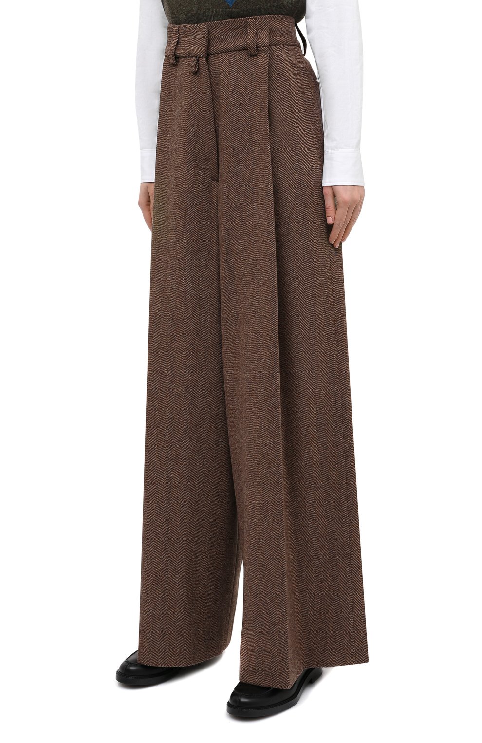 Шерстяные брюки DRIES VAN NOTEN, арт. 202-10940-1041, фото 4