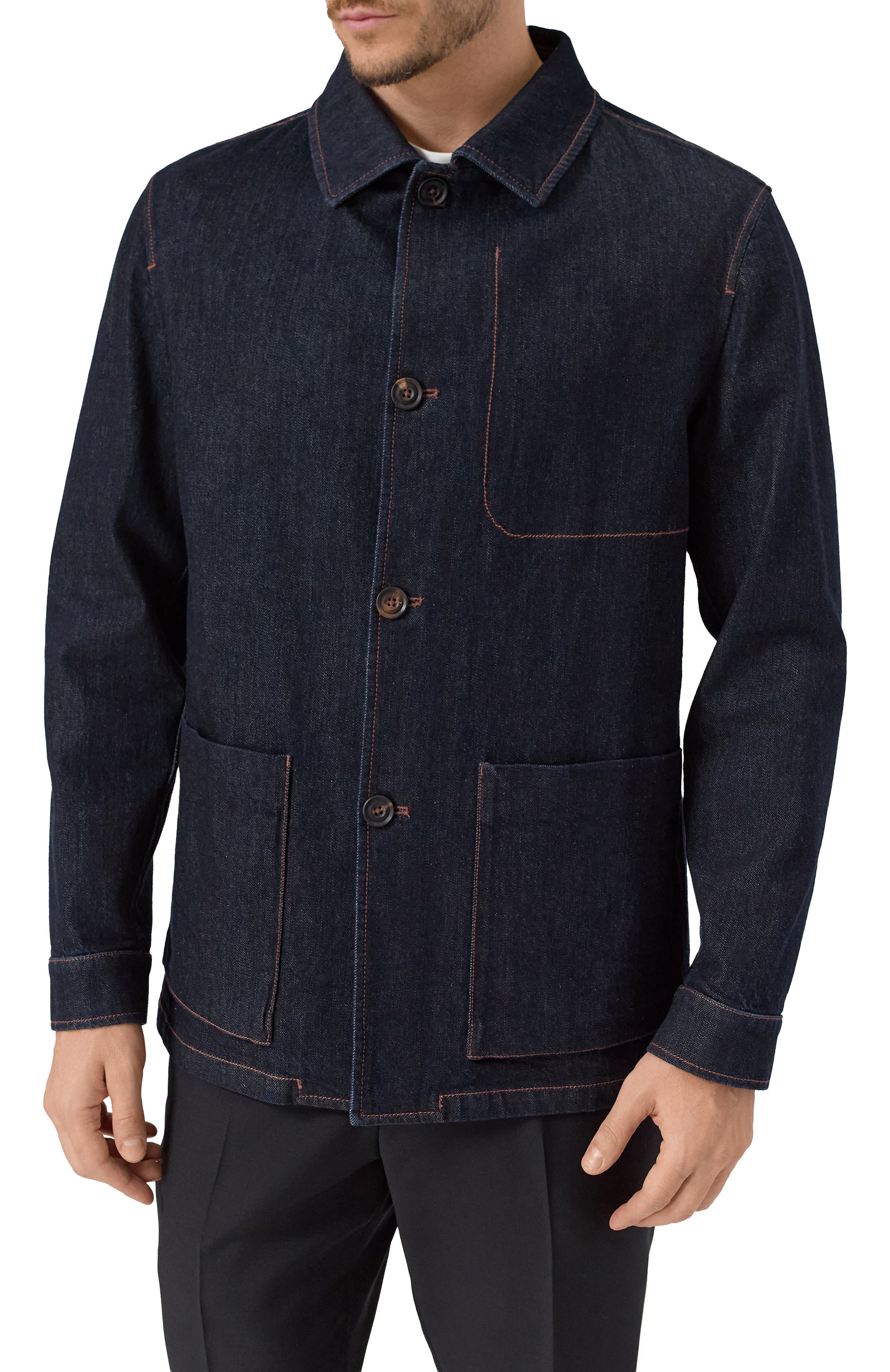 Джинсовый пиджак CORNELIANI, арт. 26X5C1-2620123, фото 3