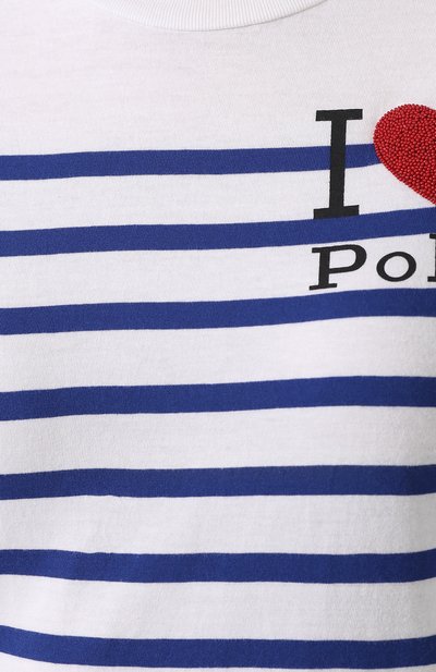 Хлопковая футболка POLO RALPH LAUREN белого цвета по цене 16350 руб., арт. 211754351, фото 5 Хлопковая футболка POLO RALPH LAUREN, арт. 211754351, фото 5