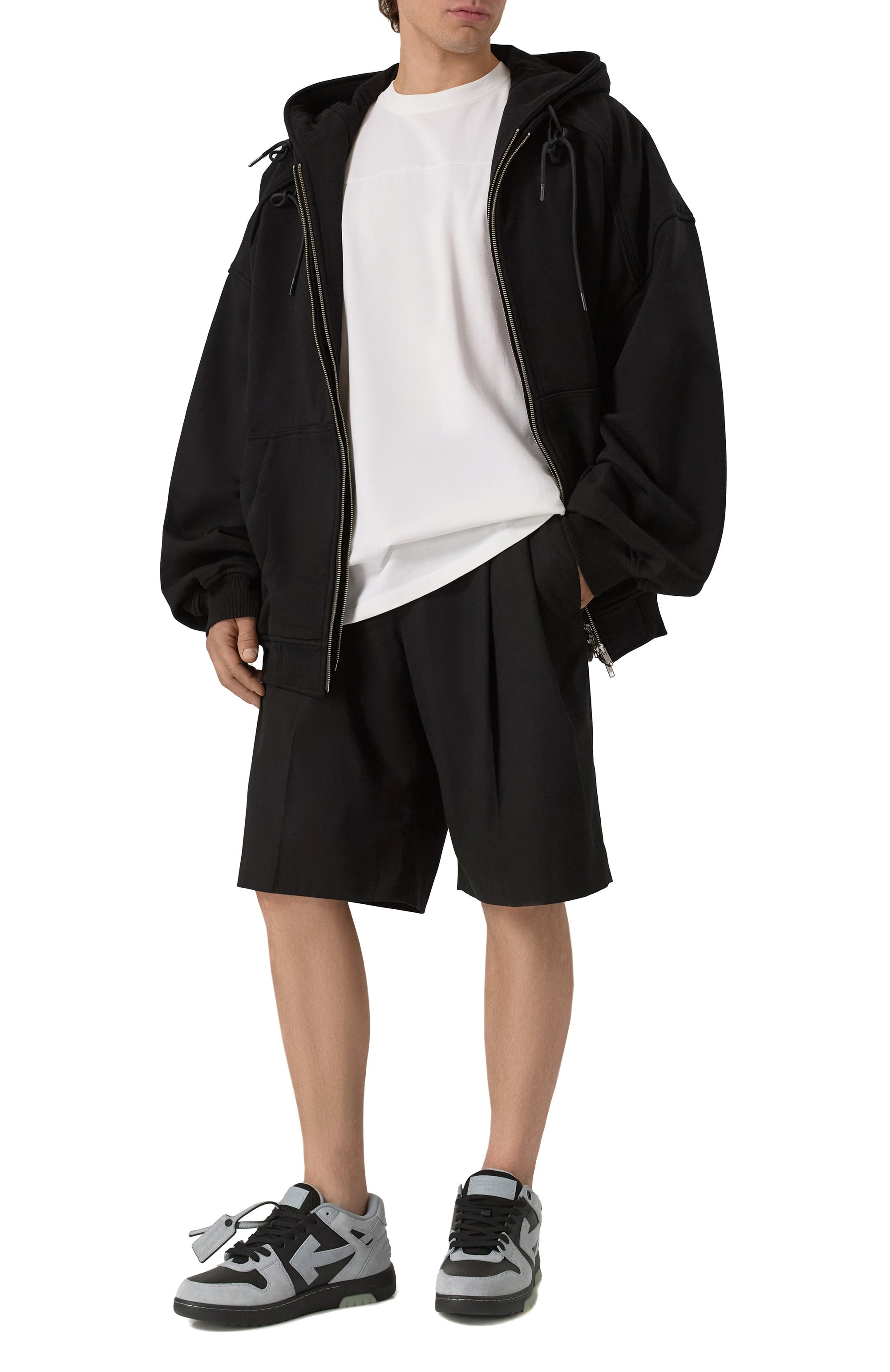 Замшевые кеды out of office OFF-WHITE, арт. 0MIA189S25LEA0070510, фото 2