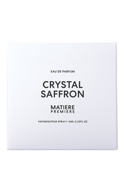 Парфюмерная вода crystal saffron (6ml) MATIERE PREMIERE, арт. 3770007317889, фото 4