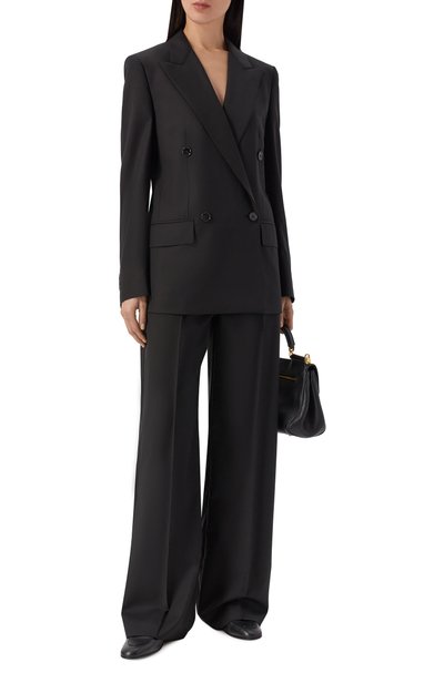 Шерстные брюки BURBERRY черного цвета по цене 141500 руб., арт. 8125158, фото 2 Шерстные брюки BURBERRY, арт. 8125158, фото 2
