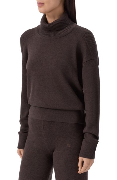 Шерстяной свитер YUZEFI, арт. AREN-DRAPE BACK FUNNEL NECK JUMPER, фото 3