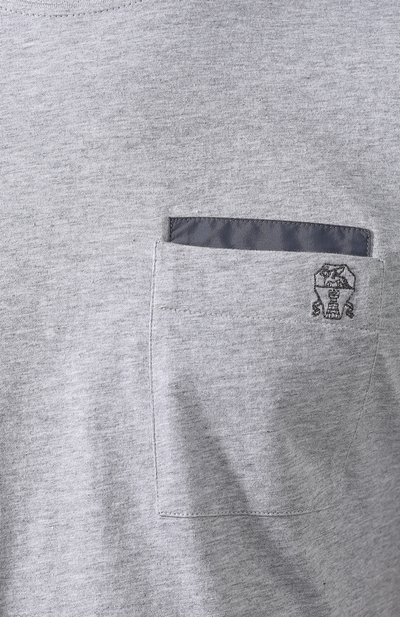 Хлопковая футболка BRUNELLO CUCINELLI, арт. M0T611377G, фото 5