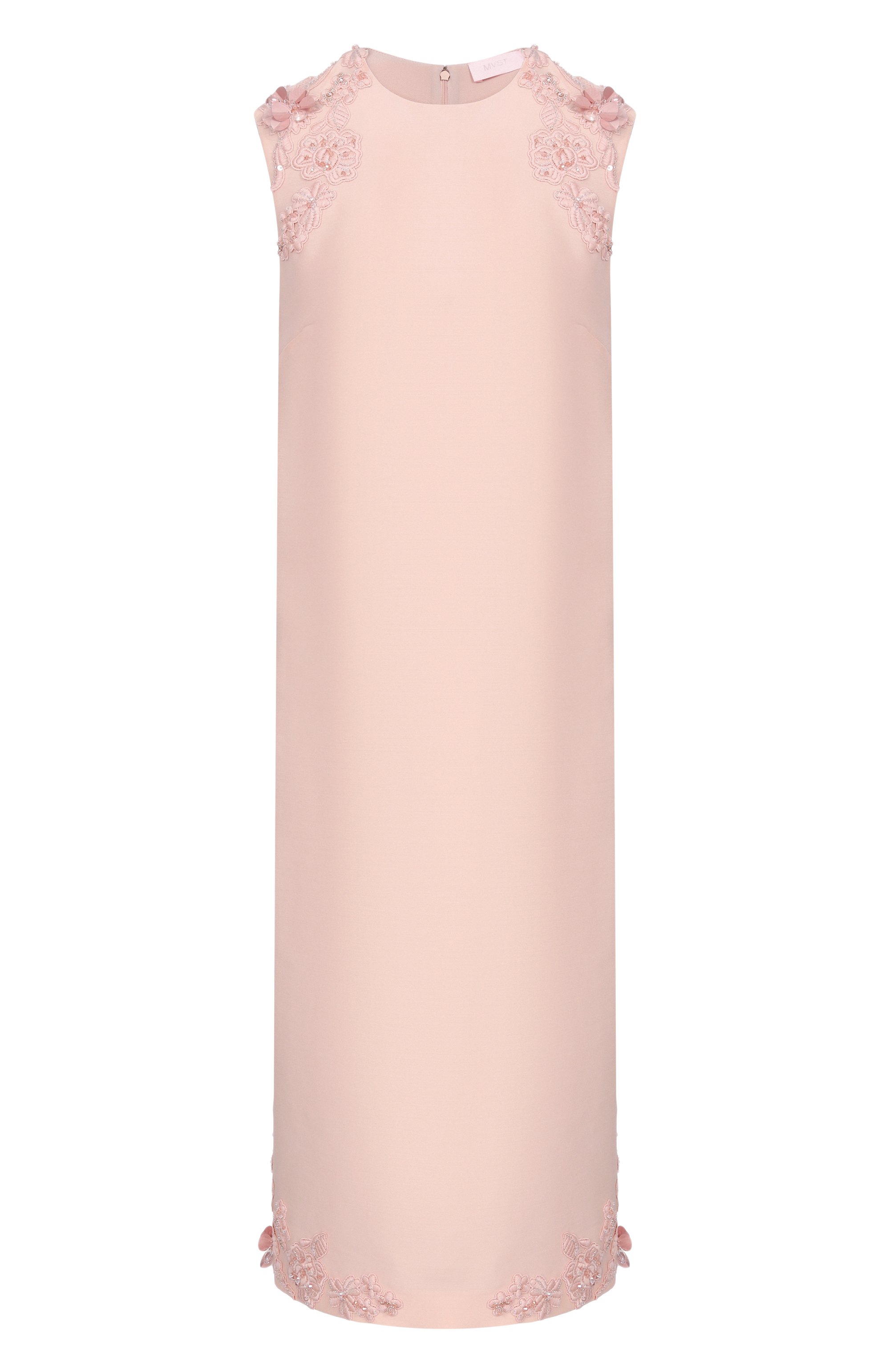 Платье из шерсти и шелка MVST, арт. M26.2PW.D019/F091 SATIN SILK W00L, фото 1