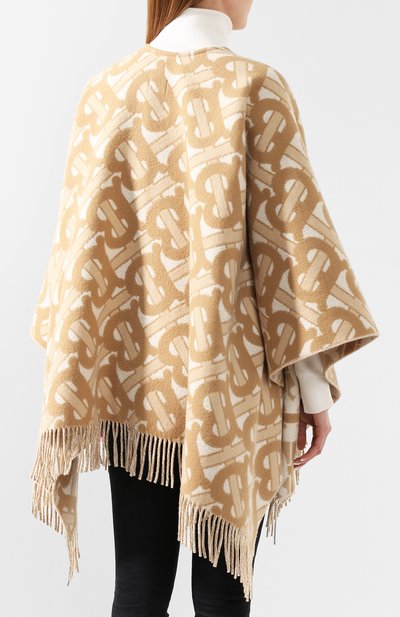 Пончо из смеси шерсти и кашемира BURBERRY, арт. 8022741, фото 4