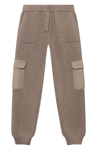 Брюки из кашемира и шерсти BRUNELLO CUCINELLI, арт. BBMMBD024C