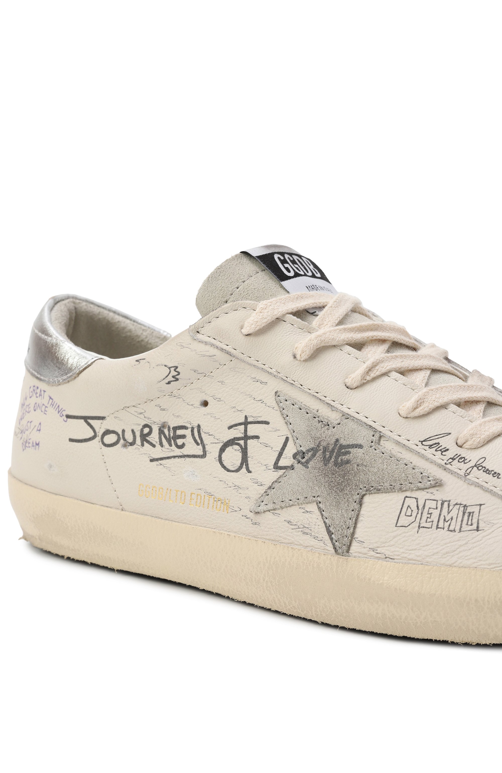 Кожаные кеды super star GOLDEN GOOSE DELUXE BRAND кремового цвета по цене 68400 руб., арт. GWF00101.F006889, фото 7 Кожаные кеды super star GOLDEN GOOSE DELUXE BRAND, арт. GWF00101.F006889, фото 7