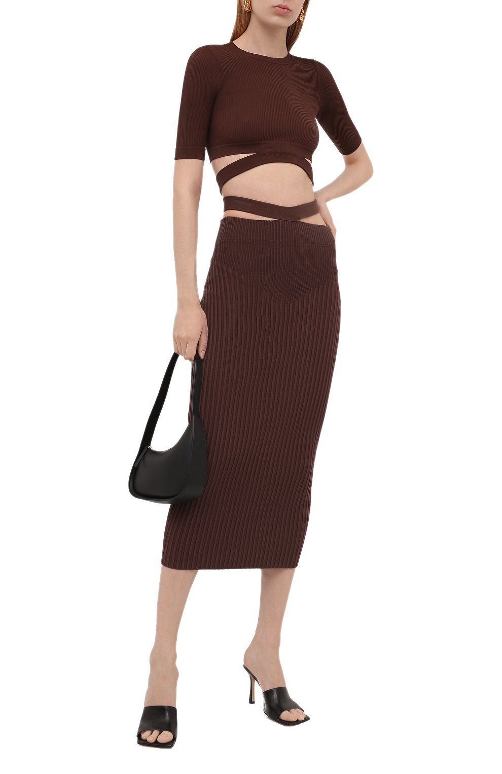 Топ ANDREADAMO коричневого цвета по цене 15200 руб., арт. ADSS21T004015471, фото 2 Топ ANDREADAMO, арт. ADSS21T004015471, фото 2