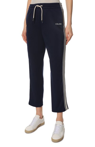 Брюки CELINE темно-синего цвета по цене 85850 руб., арт. 2Z1301210, фото 3 Брюки CELINE, арт. 2Z1301210, фото 3