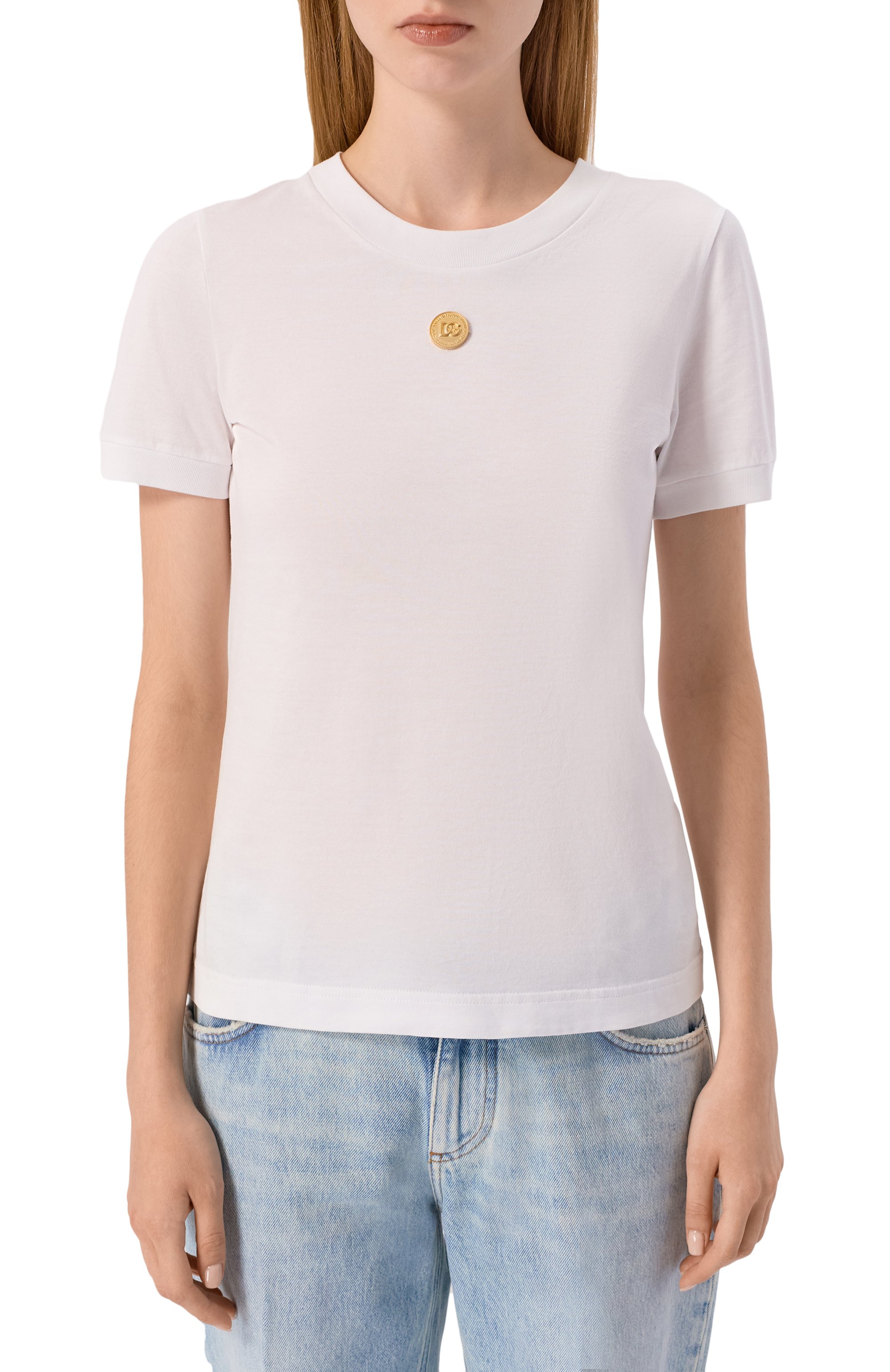 Хлопковая футболка DOLCE & GABBANA, арт. F8N08Z/GDC7I, фото 3