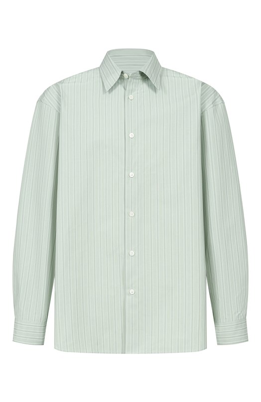 Хлопковая рубашка Dries Van Noten 020732/3021 Зелёный 020732/3021