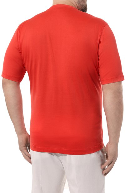 Хлопковая футболка ZILLI, арт. MBZ-NT510-MICR1/MC01/62-64, фото 4