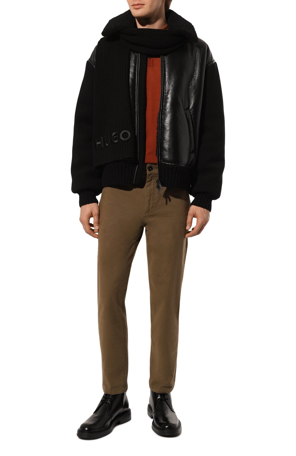 Шерстяной шарф HUGO, арт. 50527826, фото 2