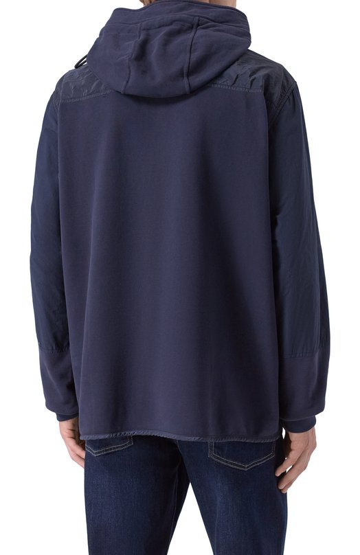Хлопковая толстовка Stone Island 7515647/41 Синий  7515647/41 Фото 4