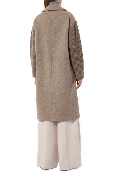 Пальто из шерсти и кашемира MANZONI24, арт. 23M523-DB4X, фото 4