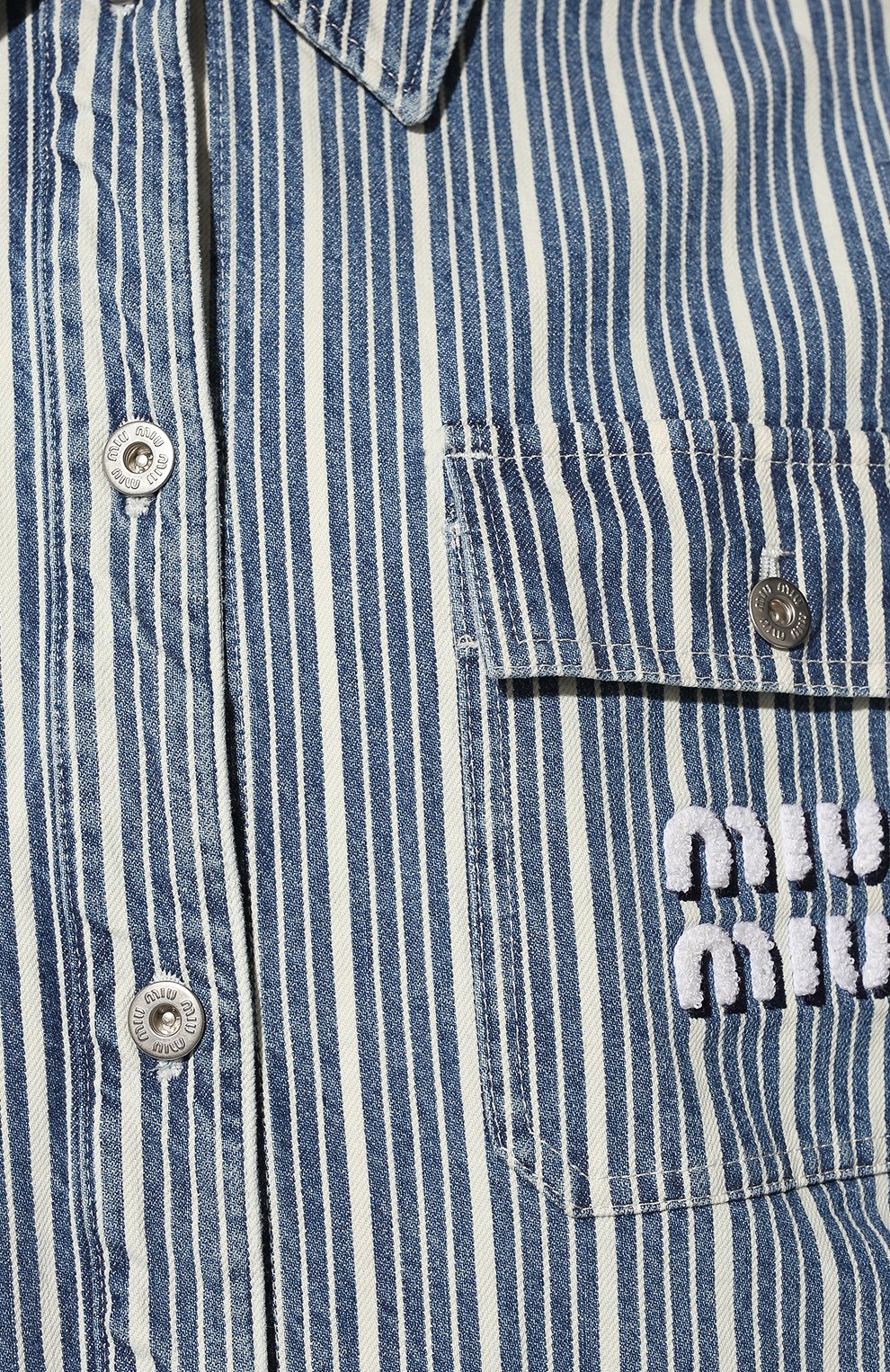 Джинсовая куртка MIU MIU, арт. GWB139-10DT-F0008, фото 5