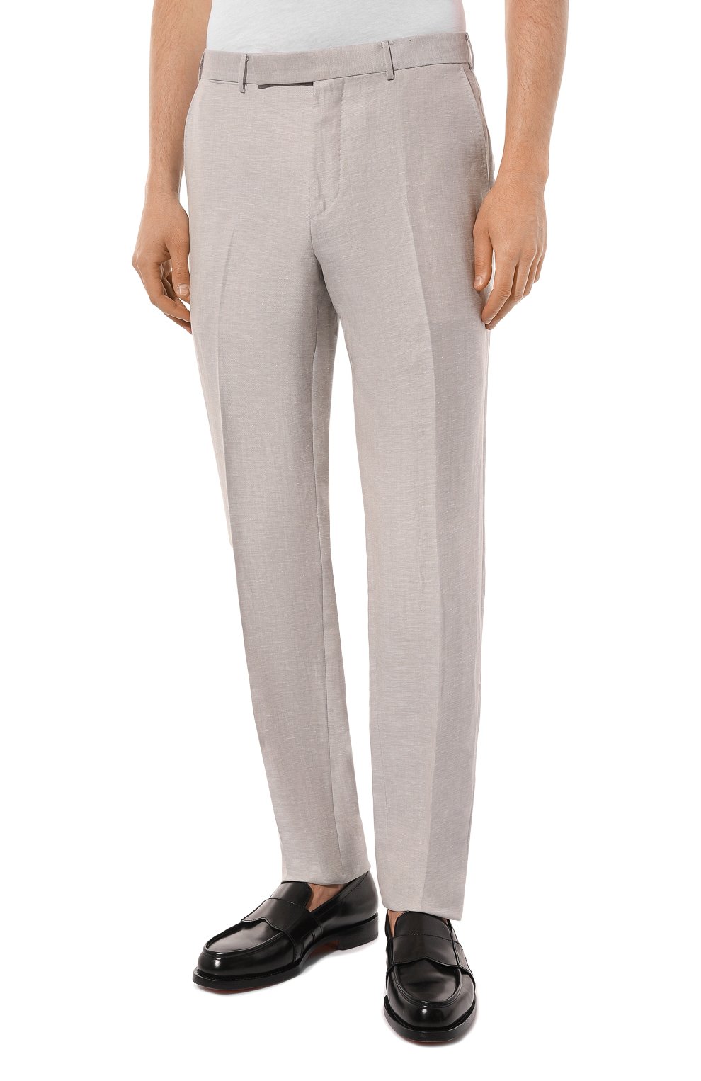 Брюки из шерсти и льна ZEGNA, арт. 718F06A7/75TB12, фото 3