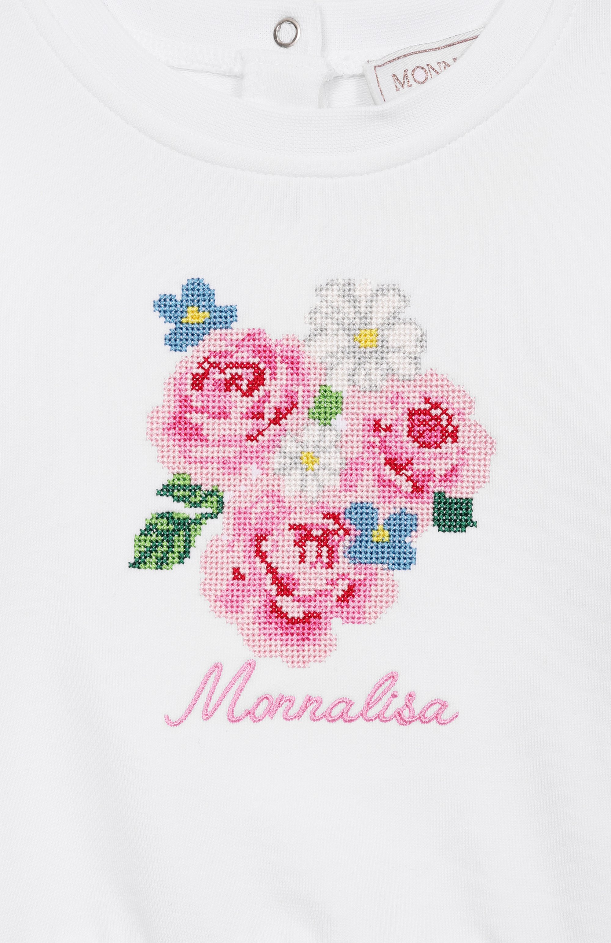 Хлопковый свитшот MONNALISA, арт. 39G604, фото 3