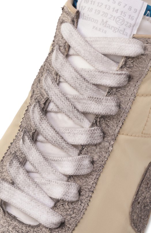Комбинированные кроссовки Sprinter Maison Margiela S57WS0512/P8225 Бежевый  S57WS0512/P8225 Фото 7