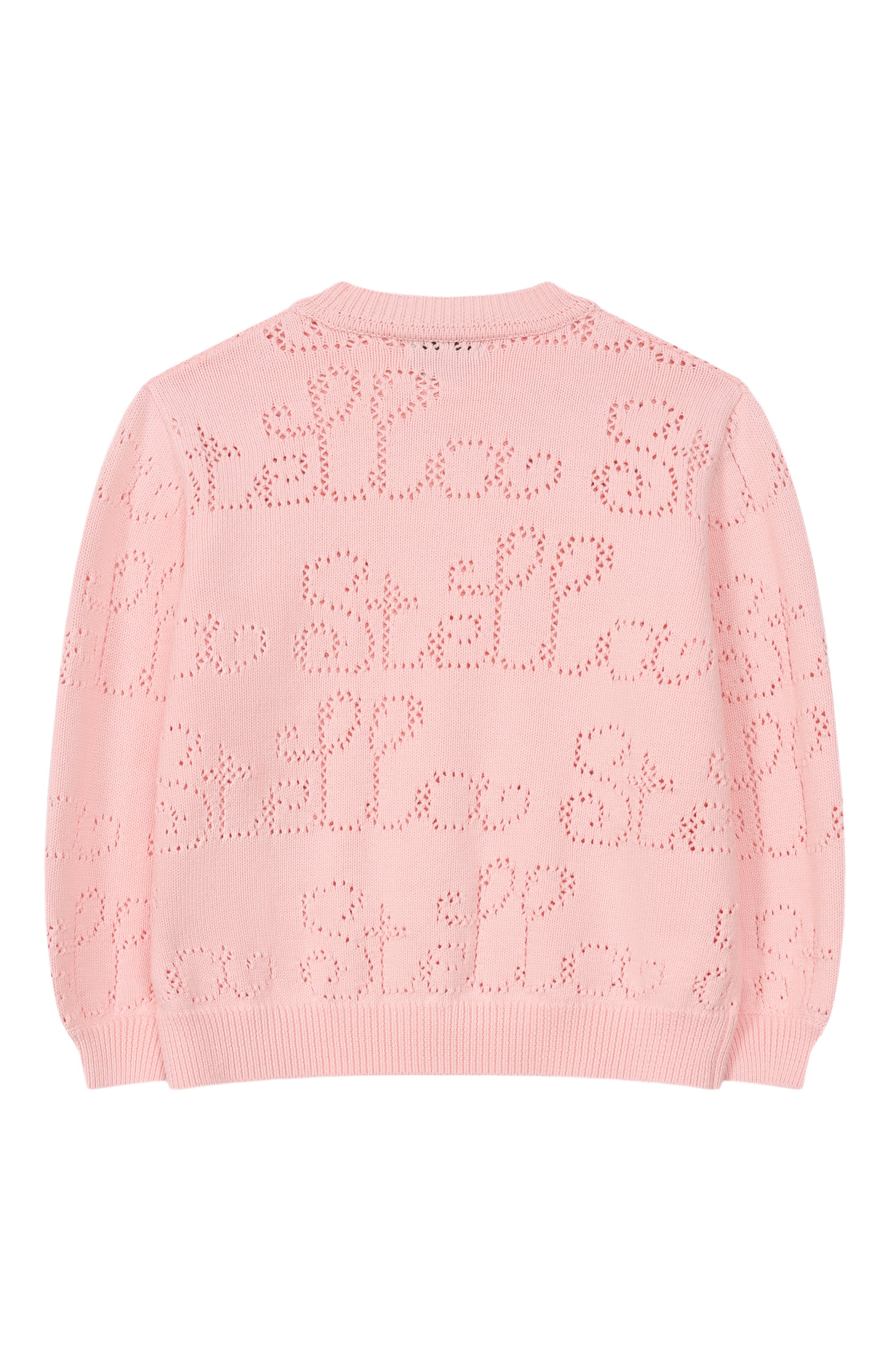 Хлопковый пуловер STELLA MCCARTNEY светло-розового цвета по цене 22150 руб., арт. TY9A70, фото 2 Хлопковый пуловер STELLA MCCARTNEY, арт. TY9A70, фото 2