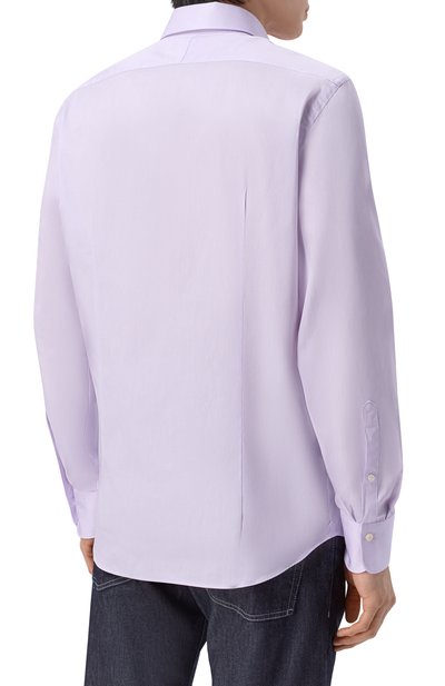 Хлопковая сорочка VAN LAACK сиреневого цвета по цене 34950 руб., арт. VL-MIVARA-SF/161183, фото 4 Хлопковая сорочка VAN LAACK, арт. VL-MIVARA-SF/161183, фото 4