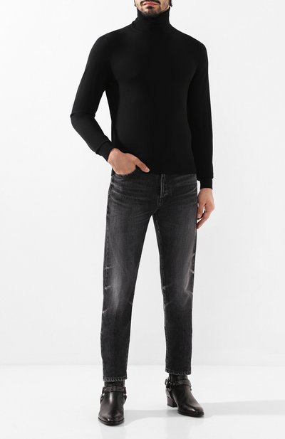 Джинсы SAINT LAURENT серого цвета по цене 83550 руб., арт. 584475/YC867, фото 2 Джинсы SAINT LAURENT, арт. 584475/YC867, фото 2