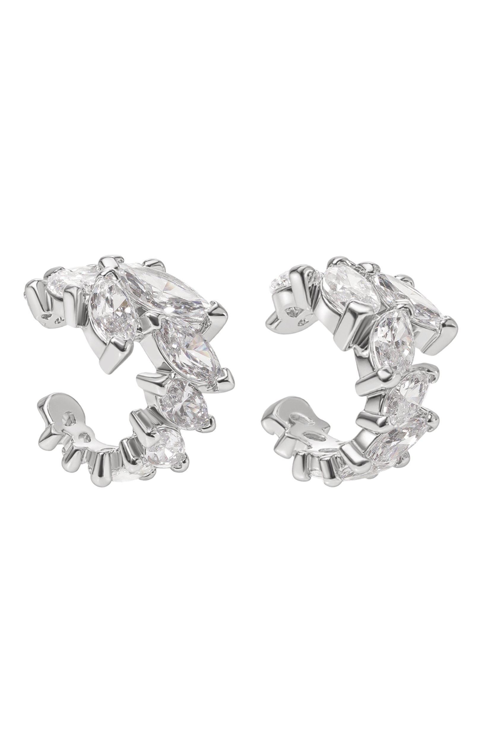 Комплект из двух каффов mesmera SWAROVSKI серебряного цвета по цене 21400 руб., арт. 5747998, фото 3 Комплект из двух каффов mesmera SWAROVSKI, арт. 5747998, фото 3