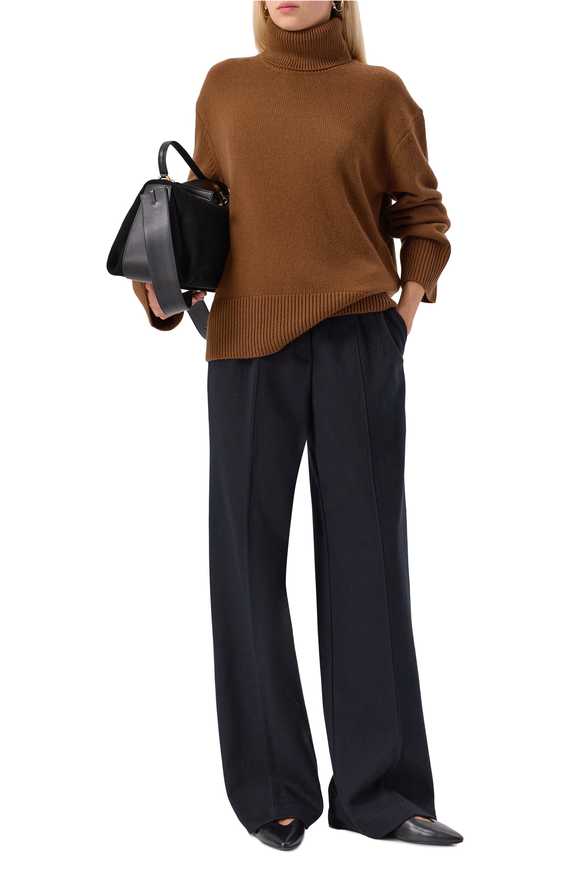 Свитер из шерсти и кашемира 12 STOREEZ коричневого цвета по цене 39000 руб., арт. 134388, фото 2 Свитер из шерсти и кашемира 12 STOREEZ, арт. 134388, фото 2