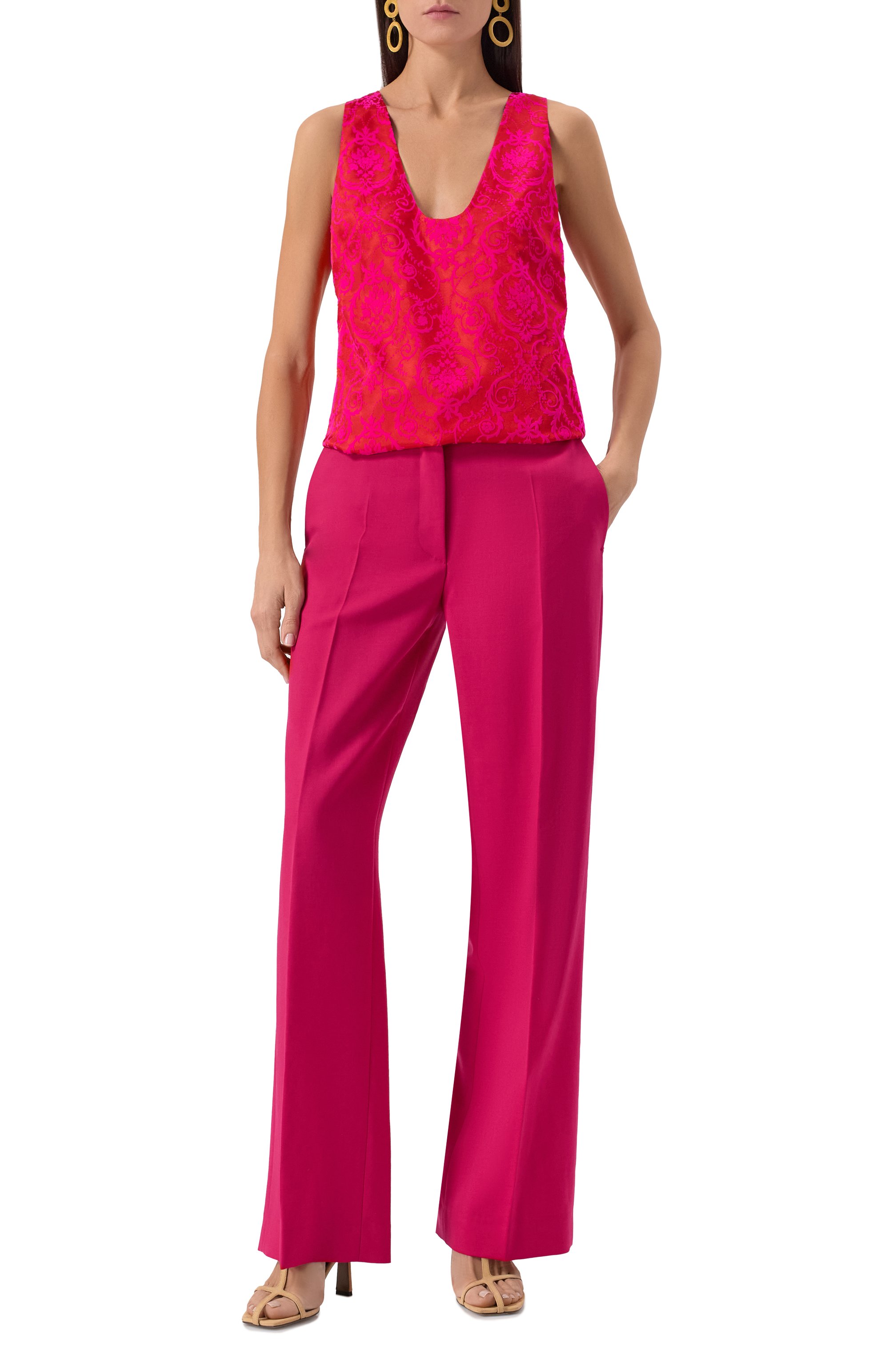 Шерстяные брюки DRIES VAN NOTEN, арт. 251-010900-1381, фото 2