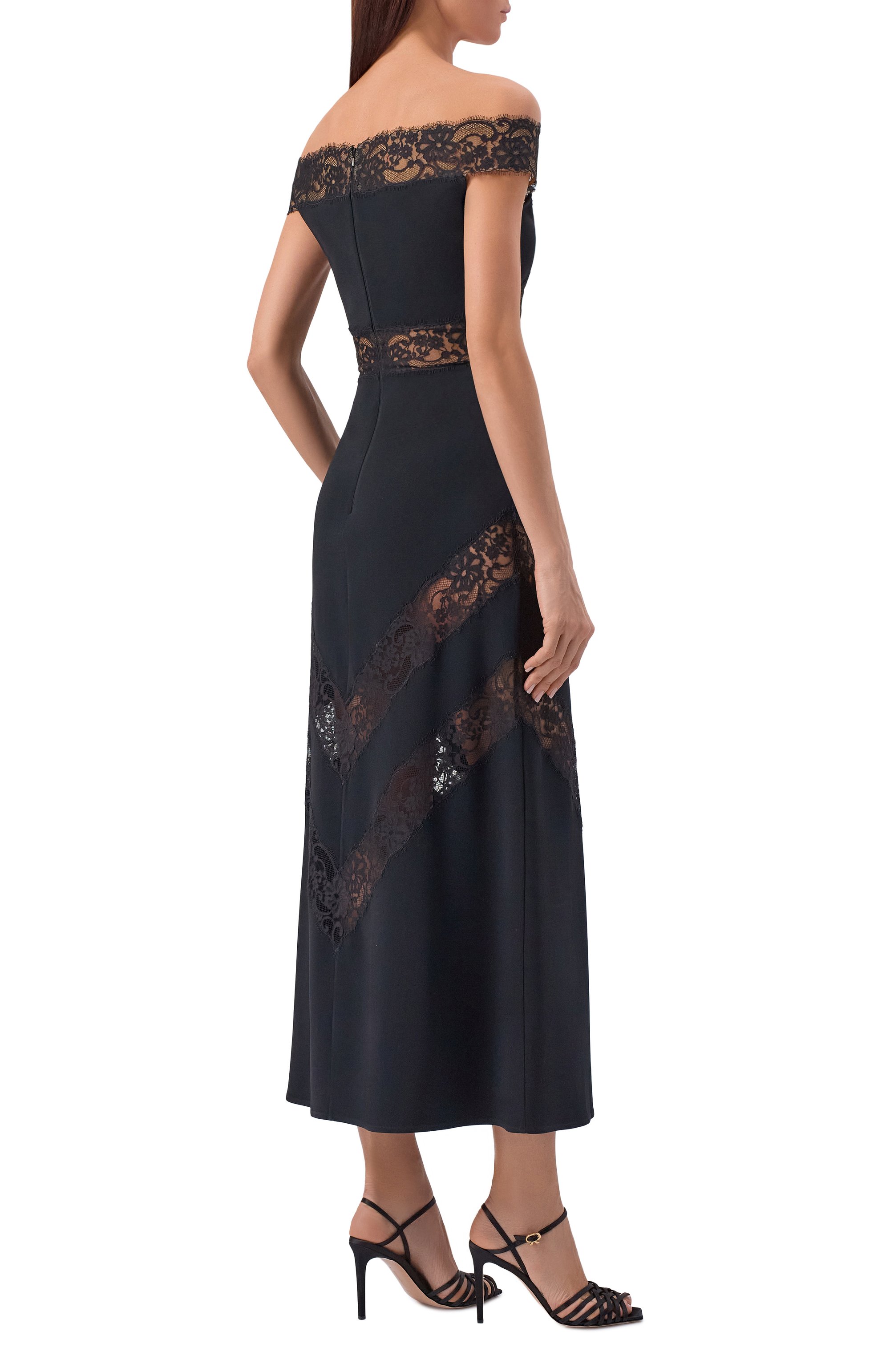 Платье из хлопка и шелка ELIE SAAB, арт. D0989NR26/CDL03, фото 3