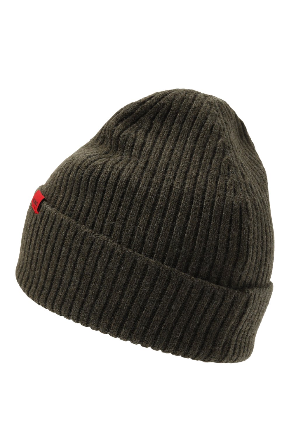 Шерстяная шапка HUGO хаки цвета по цене 8295 руб., арт. 50524570, фото 2 Шерстяная шапка HUGO, арт. 50524570, фото 2