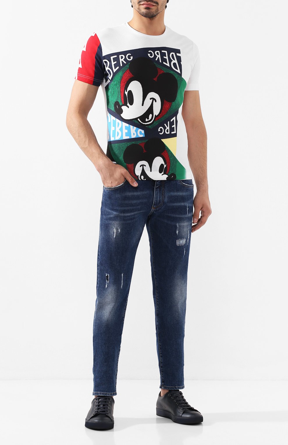 Хлопковая футболка ICEBERG, арт. 19I I1P0/F01D/6301, фото 2