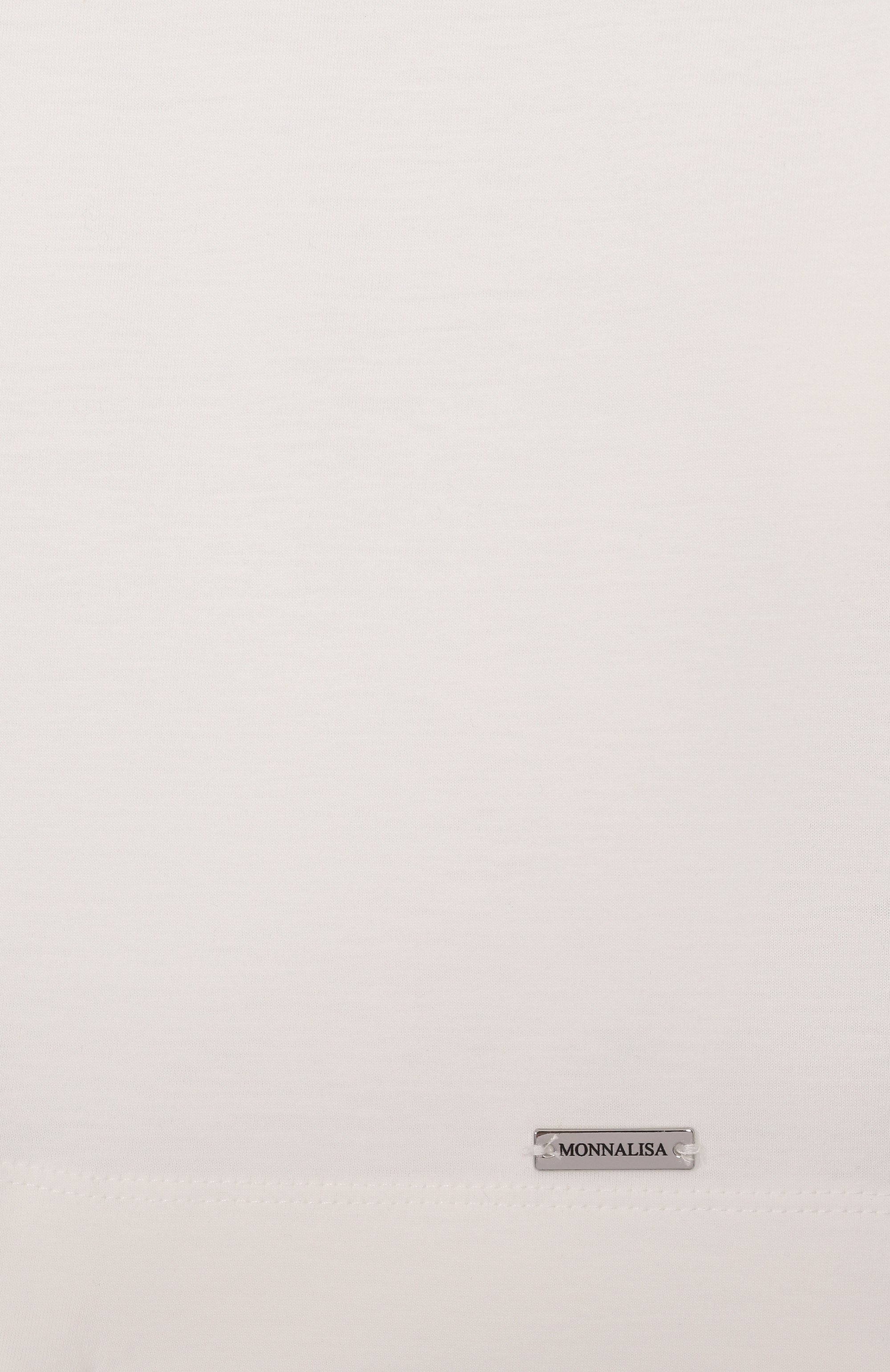 Хлопковая футболка MONNALISA, арт. 17E604, фото 3