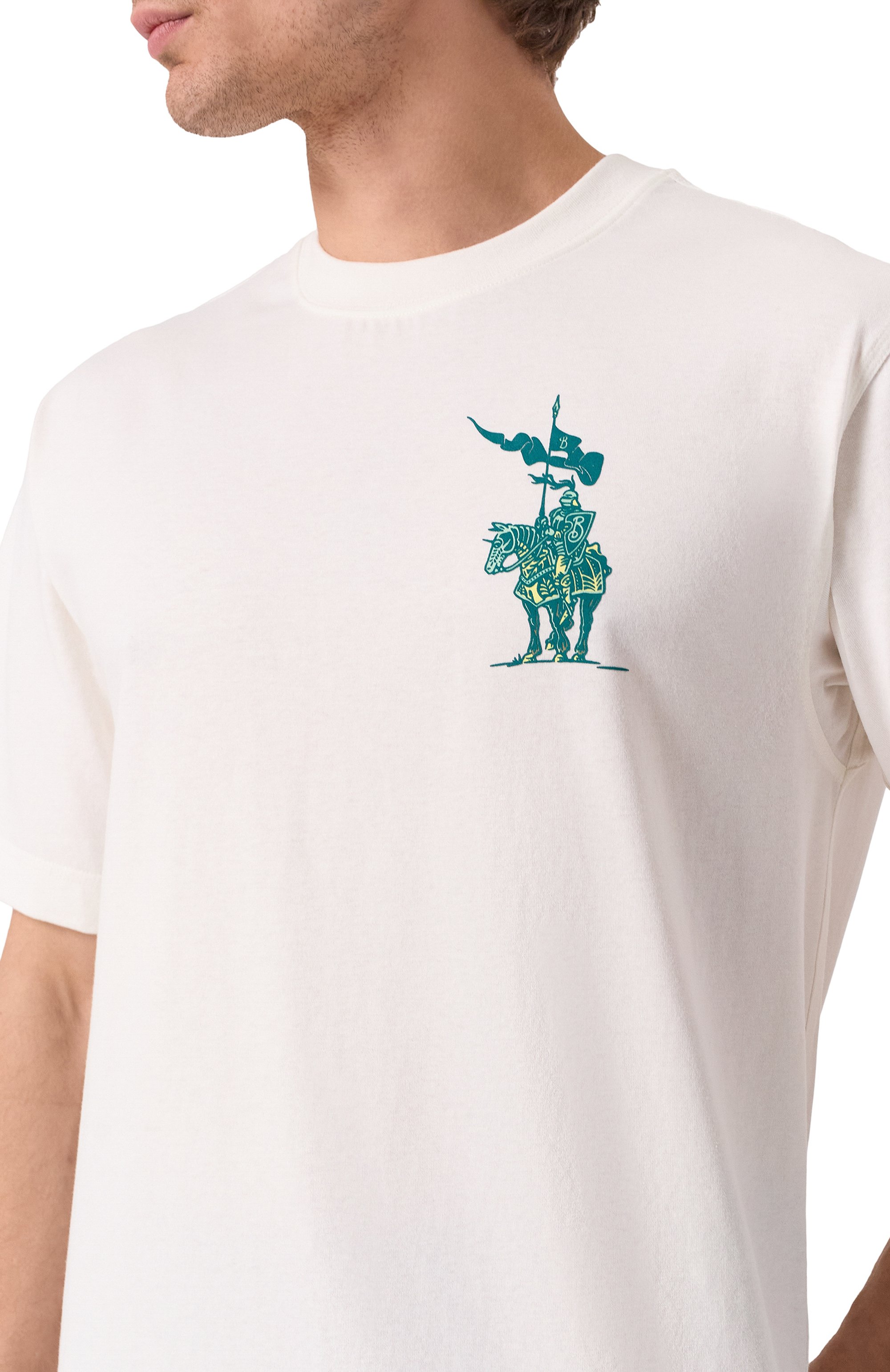 Хлопковая футболка BURBERRY, арт. 8102451, фото 5