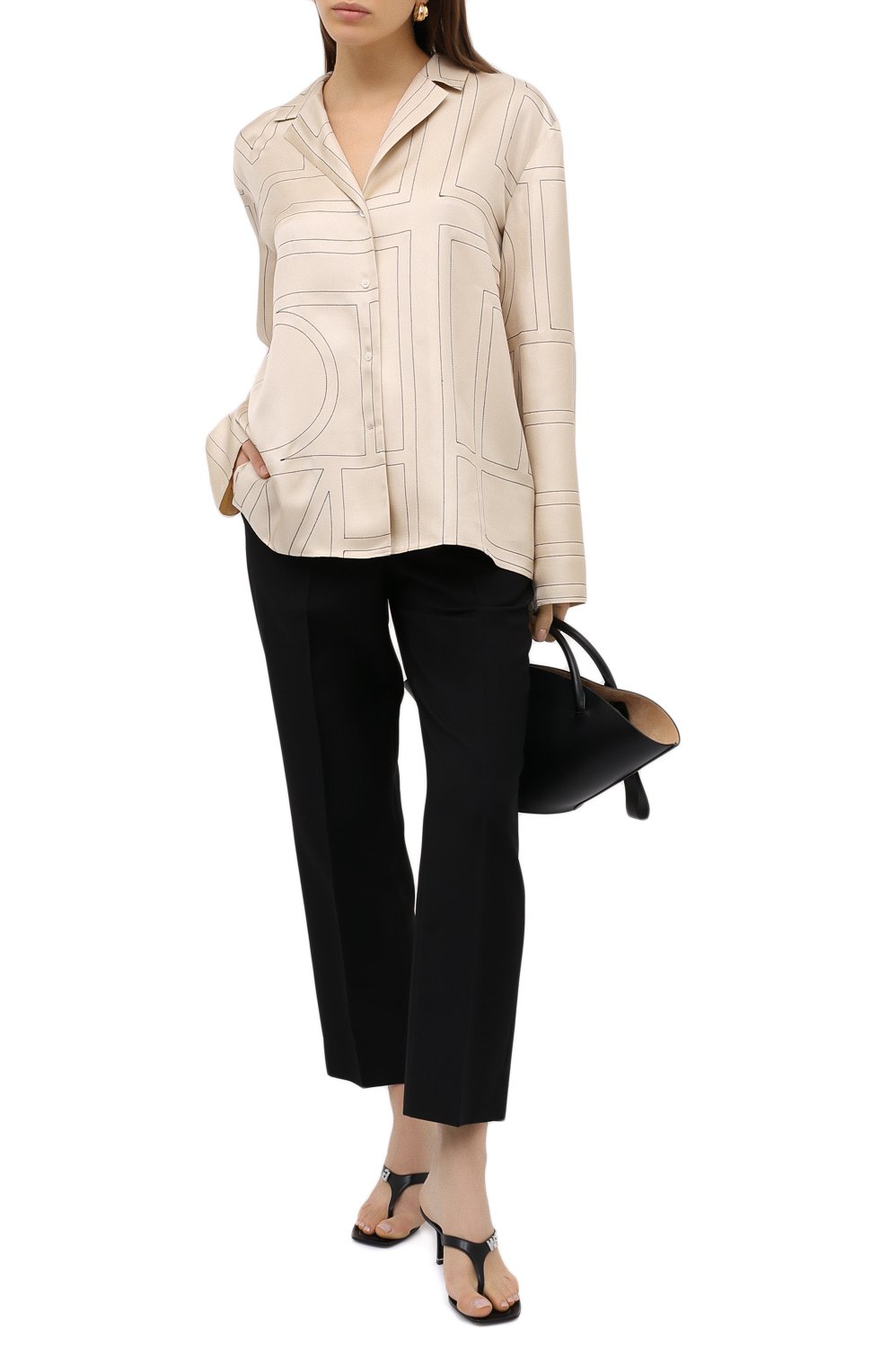 Атласная рубашка TOTEME, арт. SANVILLE 203-701-708, фото 2