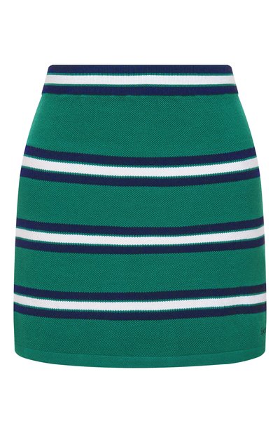 Женская юбка из шелка и хлопка SPORTY AND RICH, арт. SK016621300GR50