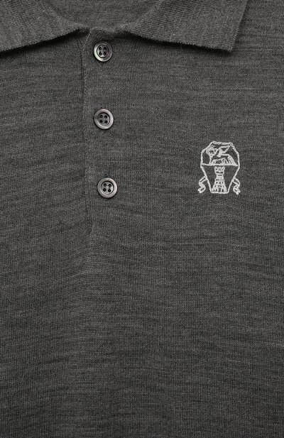 Поло из шерсти и кашемира BRUNELLO CUCINELLI, арт. B24M00105C, фото 3