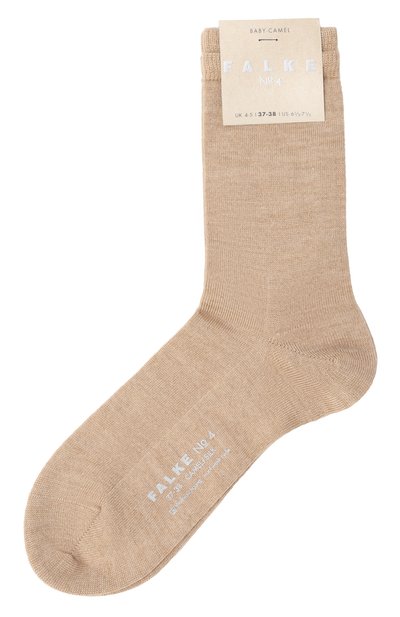Носки из шерсти и шелка FALKE бежевого цвета по цене 8380 руб., арт. 46583_, фото 1 Носки из шерсти и шелка FALKE, арт. 46583_, фото 1