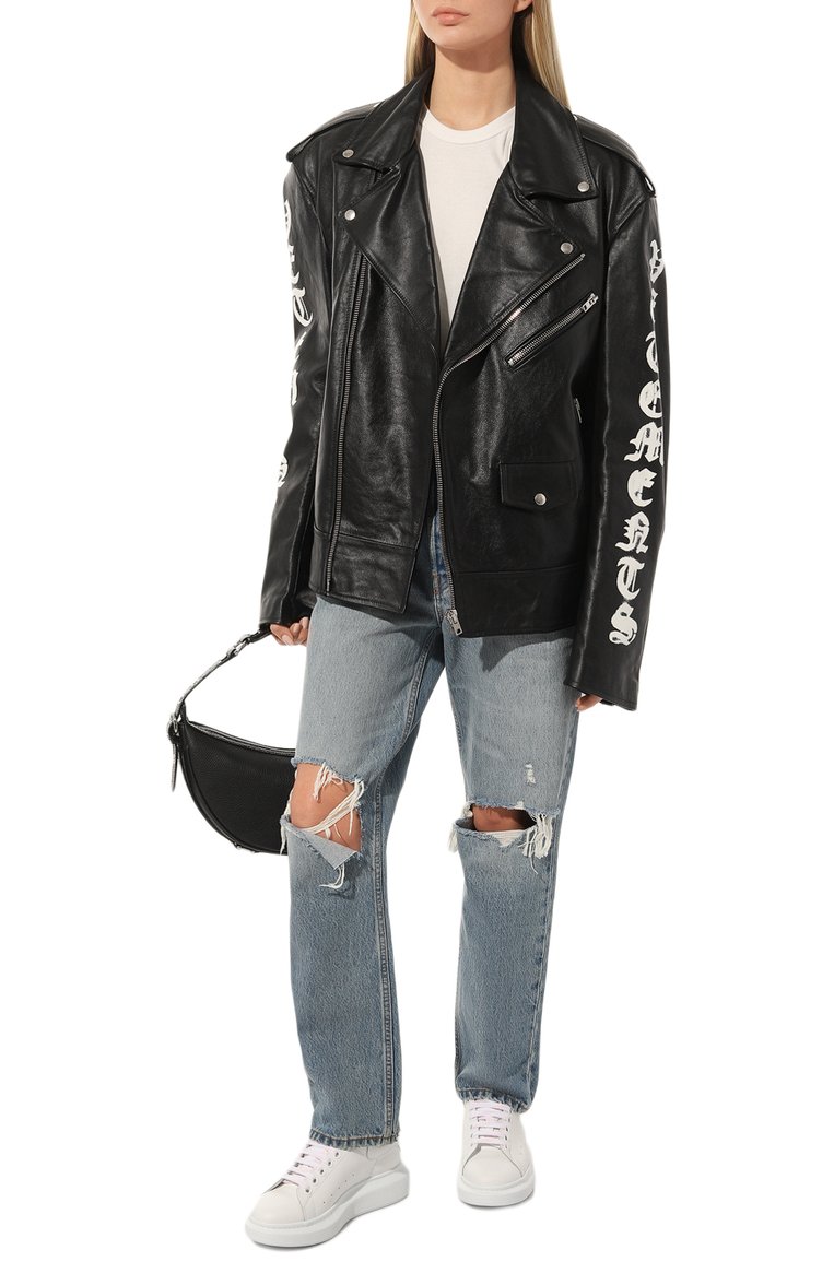 Кожаные кеды oversized ALEXANDER MCQUEEN, арт. 553770/WHGP09000, фото 1