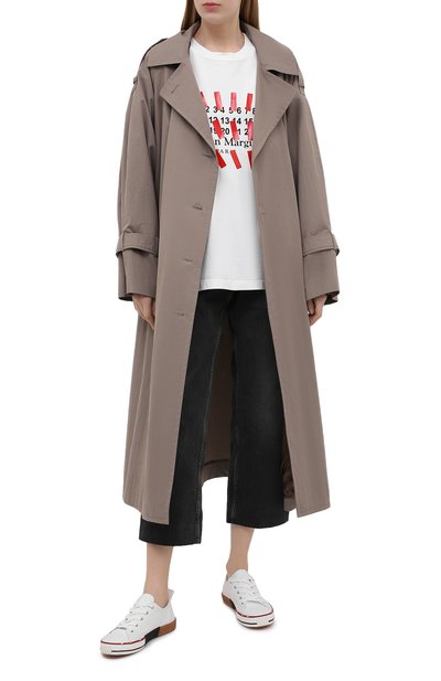 Хлопковая футболка MAISON MARGIELA белого цвета по цене 38850 руб., арт. S29GC0296/S23935, фото 2 Хлопковая футболка MAISON MARGIELA, арт. S29GC0296/S23935, фото 2