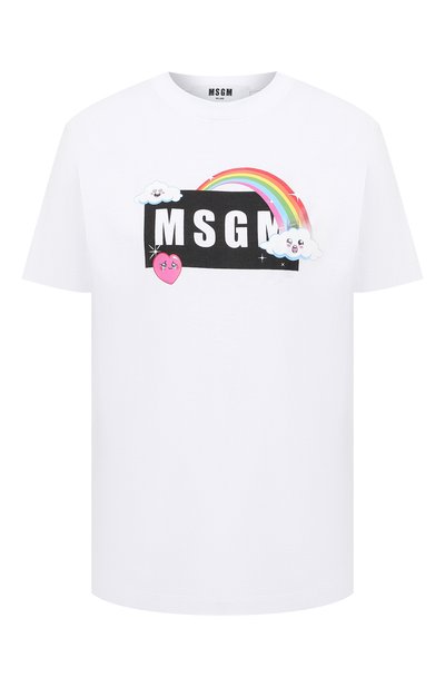 Женская хлопковая футболка MSGM, арт. 3041MDM169 217298