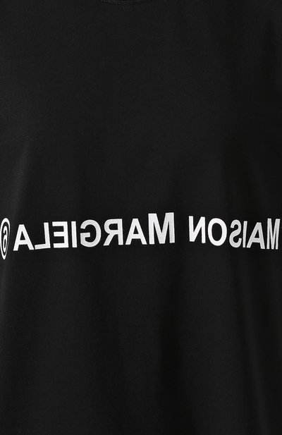 Платье из смеси шерсти и хлопка MM6 черного цвета по цене 39200 руб., арт. S32CU0084/S16875, фото 5 Платье из смеси шерсти и хлопка MM6, арт. S32CU0084/S16875, фото 5