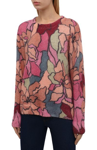 Шерстяной пуловер DRIES VAN NOTEN розового цвета по цене 69950 руб., арт. 212-031238-3720, фото 3 Шерстяной пуловер DRIES VAN NOTEN, арт. 212-031238-3720, фото 3