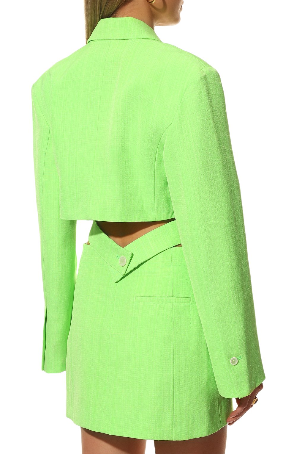 Платье из вискозы и шелка JACQUEMUS, арт. 221DR016-1031, фото 4