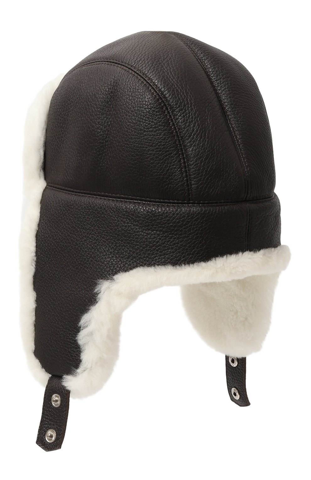 Кожаная шапка-ушанка майкл с мехом нутрии FURLAND, арт. 0201414120003200004, фото 2