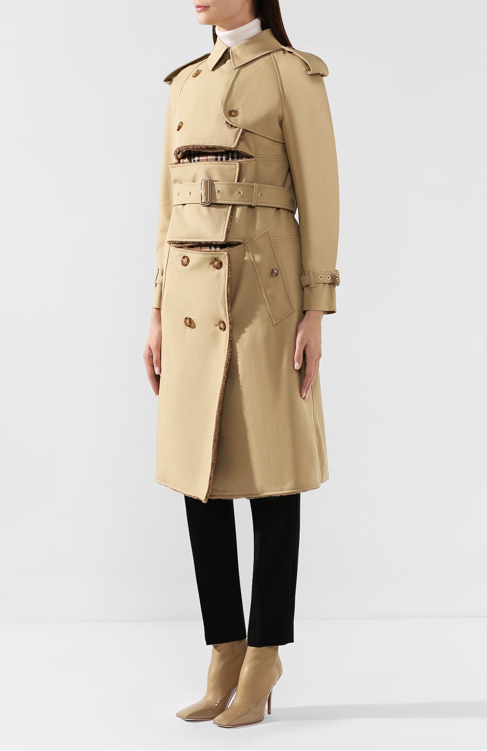 Пальто с меховой подкладкой BURBERRY, арт. 4560611, фото 3