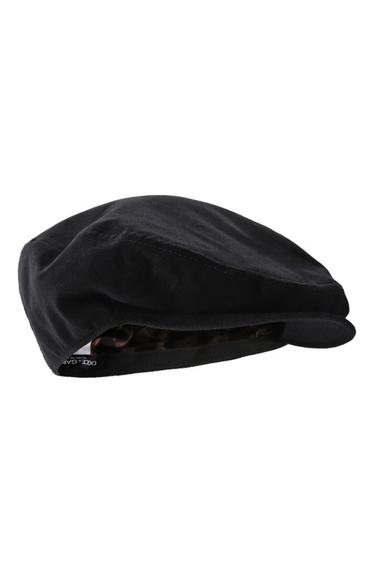 Вельветовая кепка Dolce & Gabbana GH587A/FUVJF Чёрный GH587A/FUVJF
