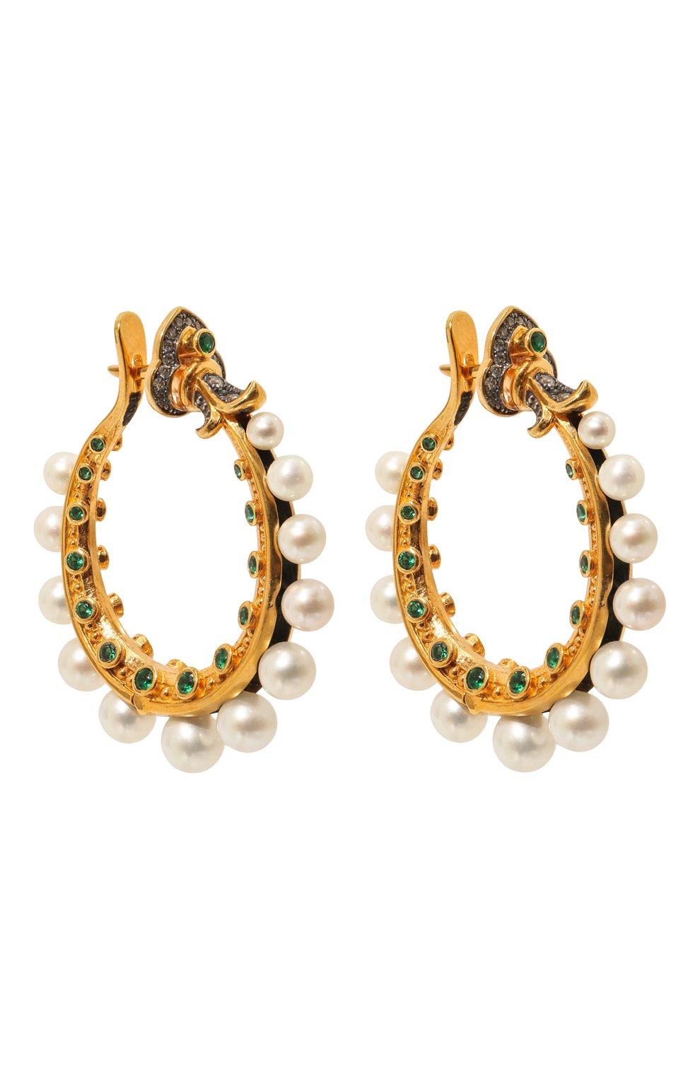 Серьги seascape QUEENSBEE золотого цвета по цене 145330 руб., арт. 202310, фото 3 Серьги seascape QUEENSBEE, арт. 202310, фото 3